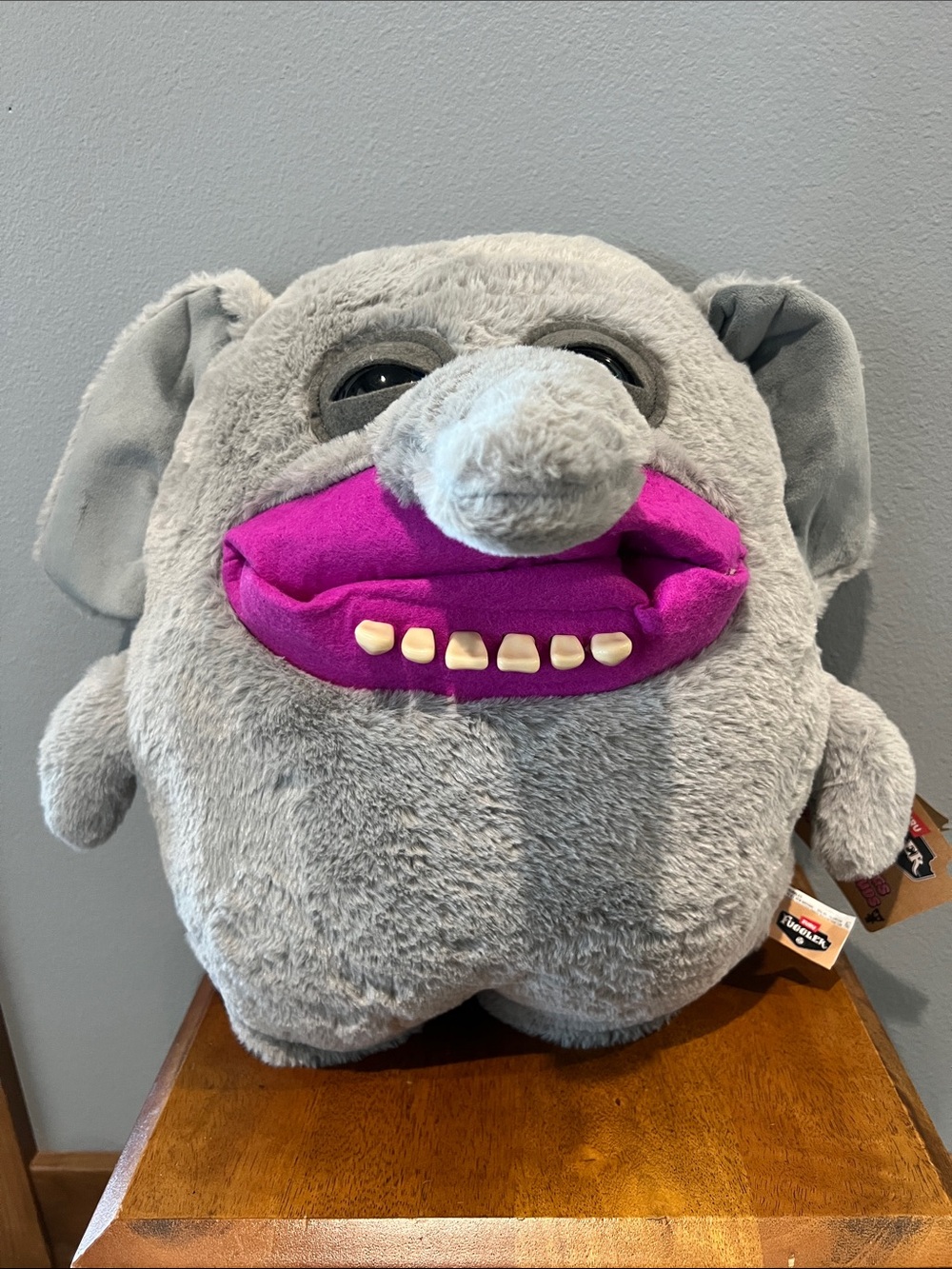 Fuggler Gray Plush “Trunkles” Elephant Stuffed Toy